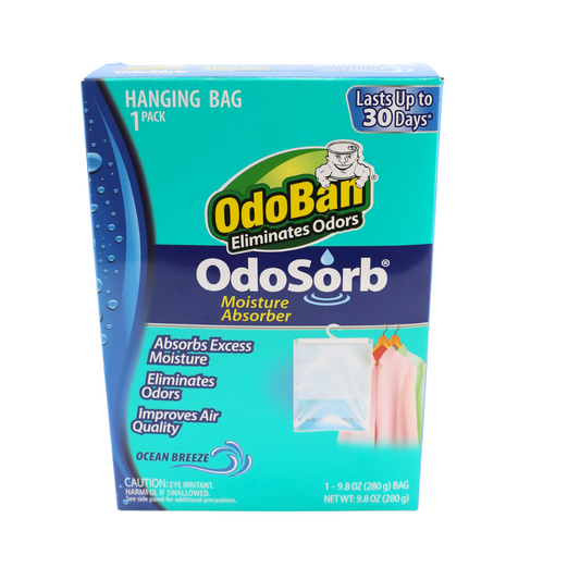 OdoBan OdoSorb Ocean Breeze Moisture Absorb Hanging Bag, 9.8oz