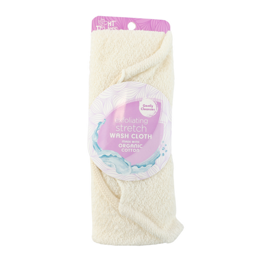 HT Traders Exfoliating Organic Cotton Stretch Wash Cloth