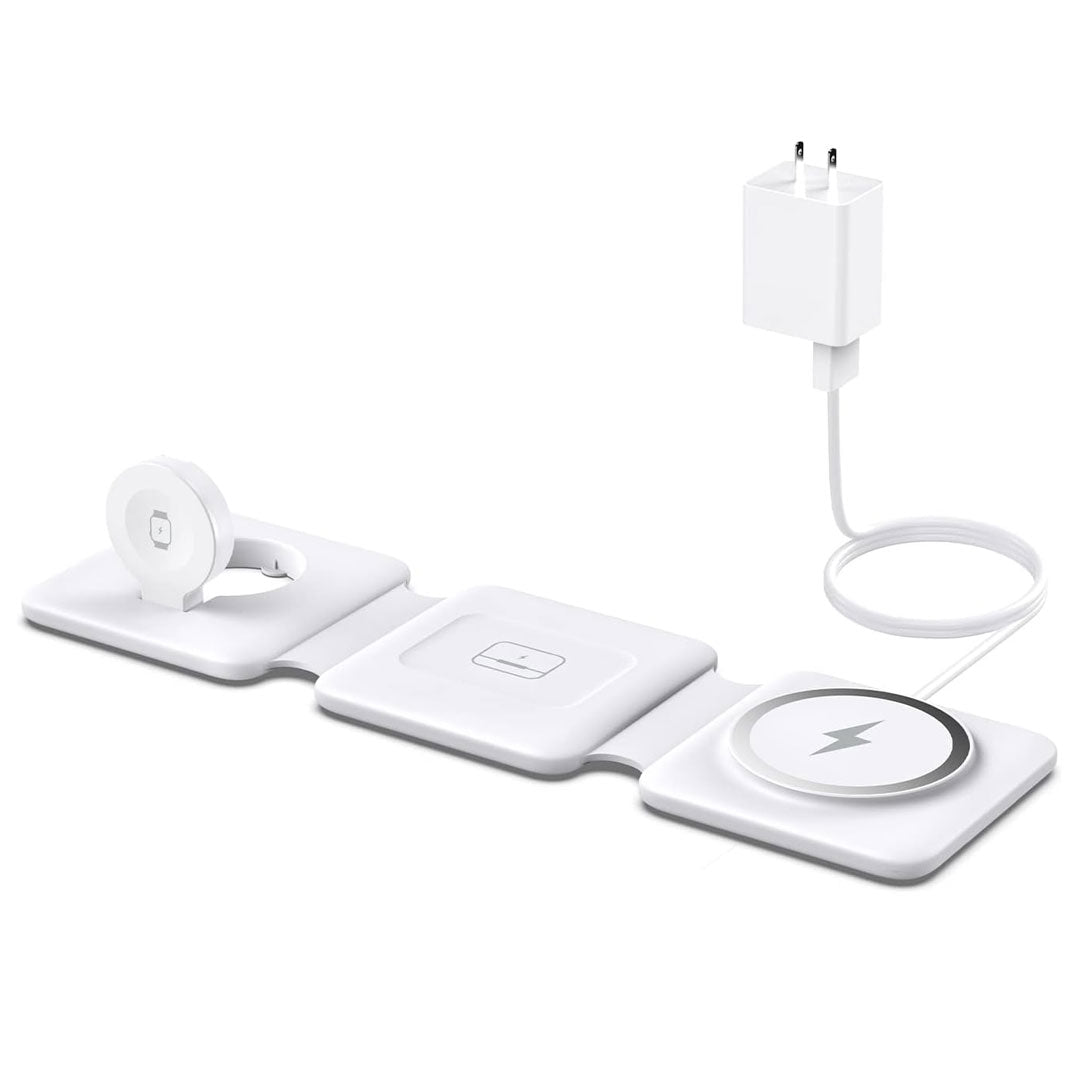 Foldable Magnetic Apple Wireless Multiple Charging Station (ONLINE ONLY)