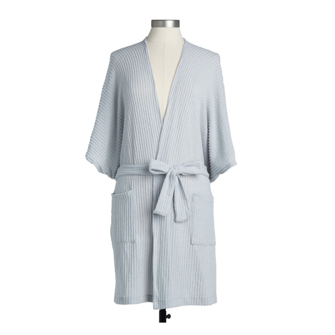 Demdaco Blue Robe and Baby Swaddle Bundle