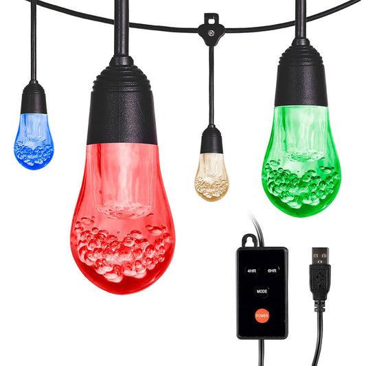 Enbrighten Solar LED Color Changing Lights 12ft