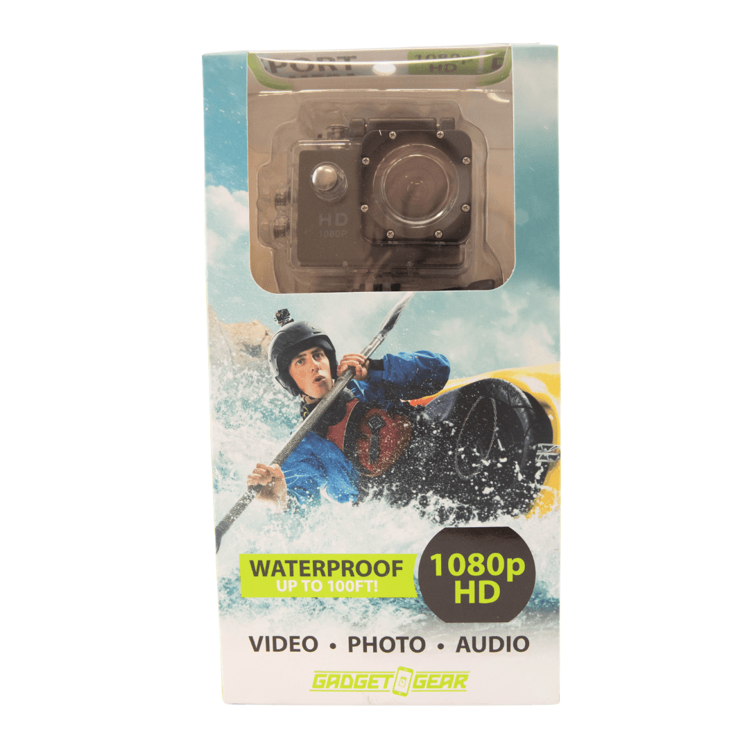 Gadget Gear 1080p HD Sports Waterproof up to 100ft Camera