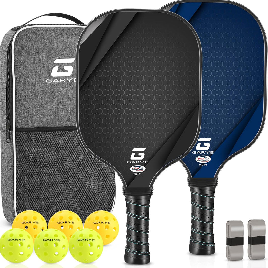 Garye Pickleball Paddle Set – 2 Paddles, 4 Balls & Bag (ONLINE ONLY)