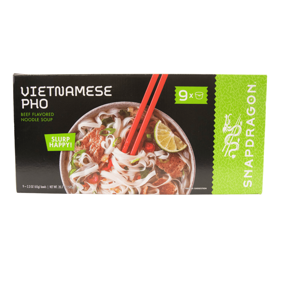 Spapdragon Vietnamese Pho Beef Noodle Soup 9 Count-BEST BY 03/05/25